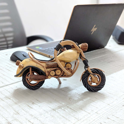 Cruiser bike hand-crafted from wood