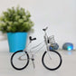 Miniature Wire Art Bicycle C hand-crafted from aluminium wire
