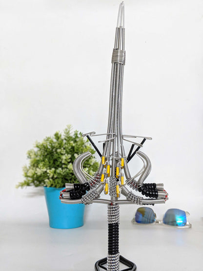 Miniature Wire art Sword hand-crafted from aluminium wire