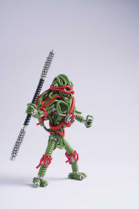 hand-crafted Wire-art Ninja Turtle