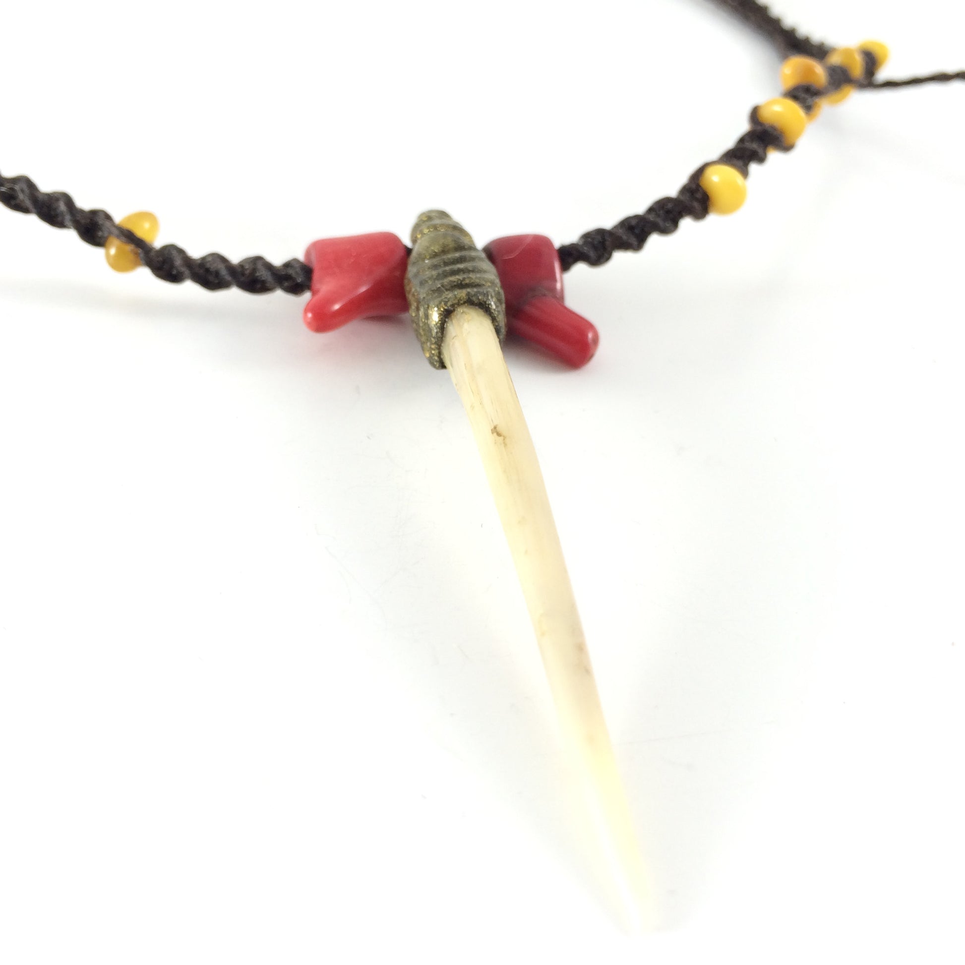 Handcrafted fish bone neckpiece