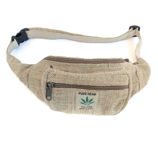 HEMP Fanny Pack made from 100% natural, organic and eco-friendly handwoven HEMP