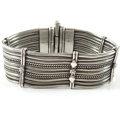 Sterling Silver Bracelet 10 Strings