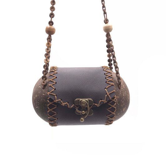 String Bag hand-crafted from coconut shells