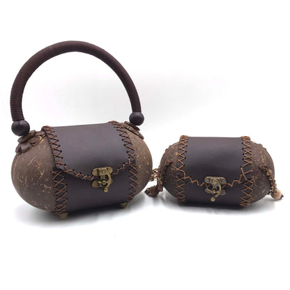 String Bag hand-crafted from coconut shells