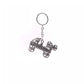 Miniature Wire Art Dog keychain hand-crafted from aluminium wire