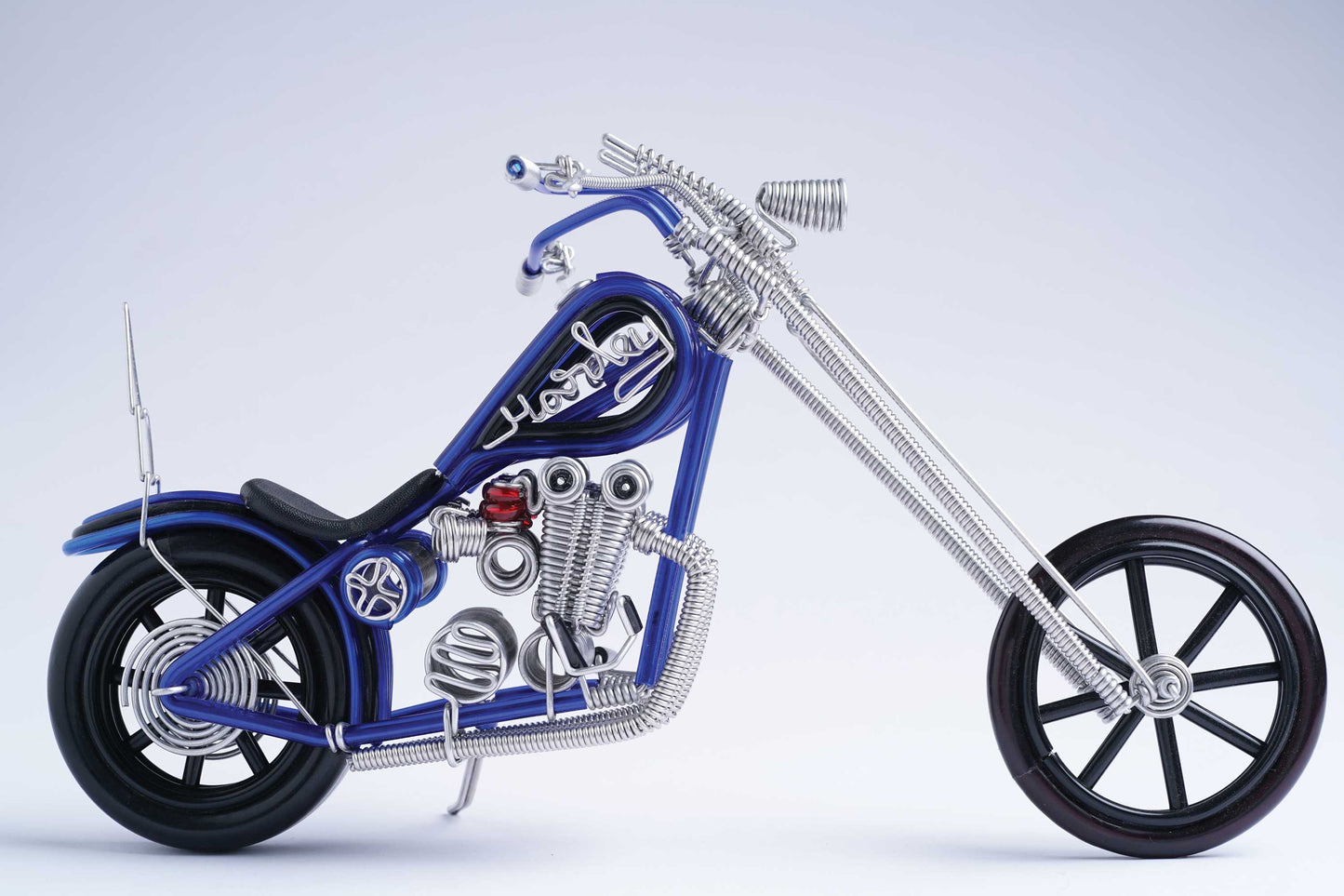hand-crafted Wire-art Harley Bike