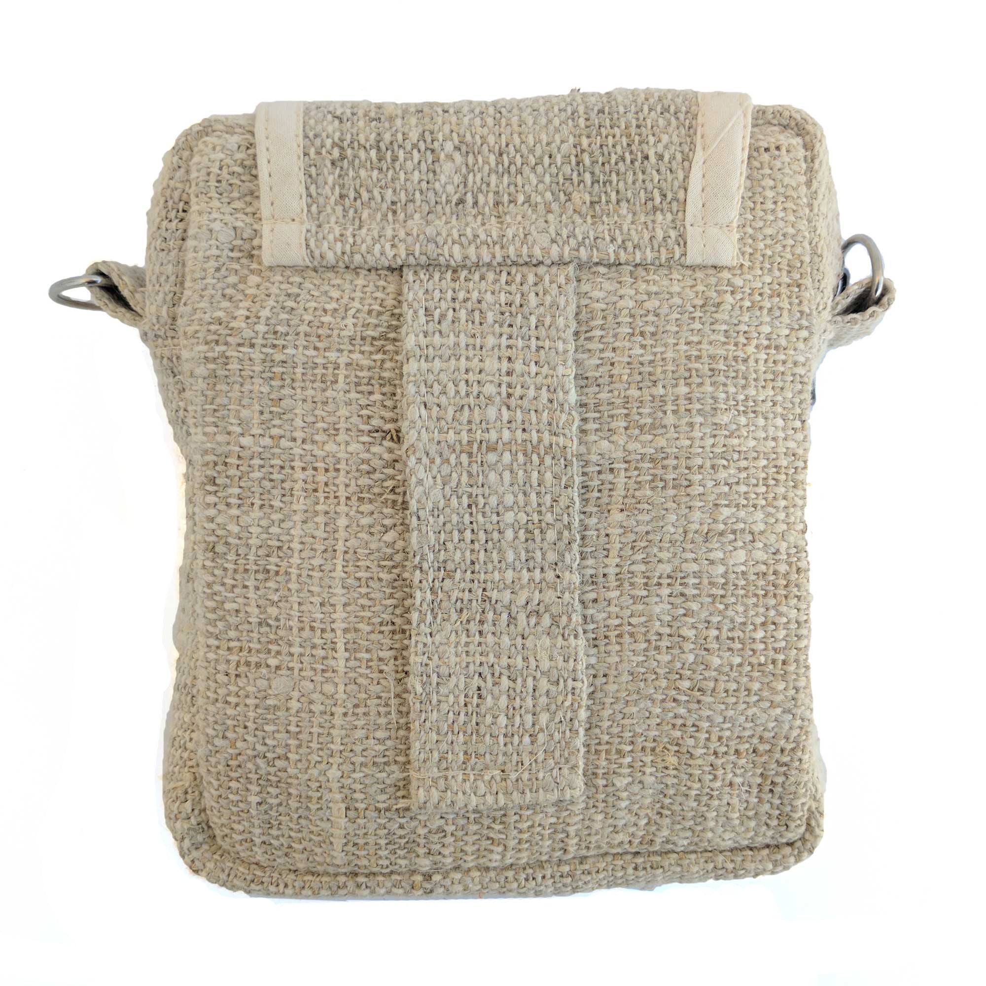 SKA Nepalese Pure Hemp Natural Cross Body Camera Bag - SKA Clothing