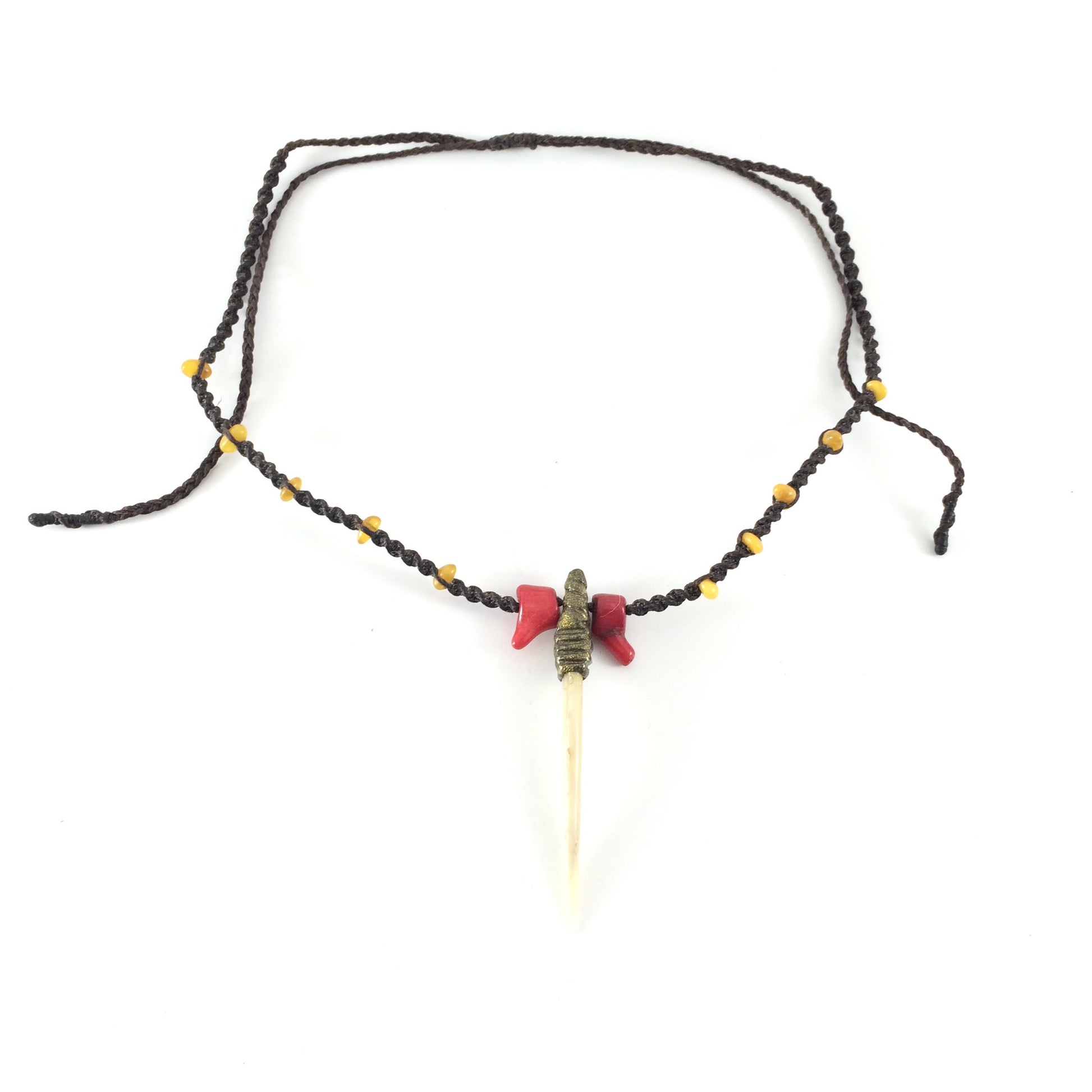 Handcrafted fish bone neckpiece