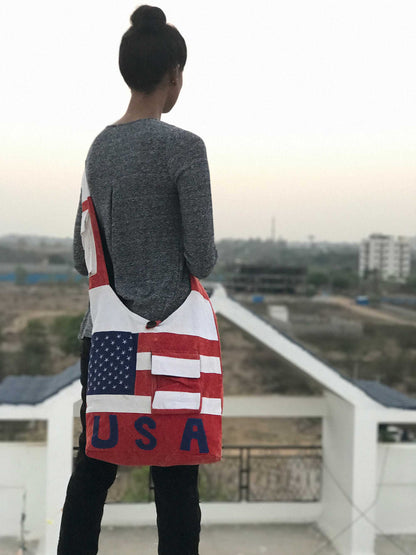 USA Cotton Shoulder Bag