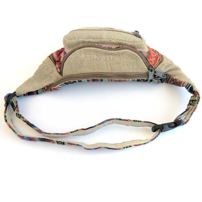 HEMP Fanny Pack made from 100% natural, organic and eco-friendly handwoven HEMP