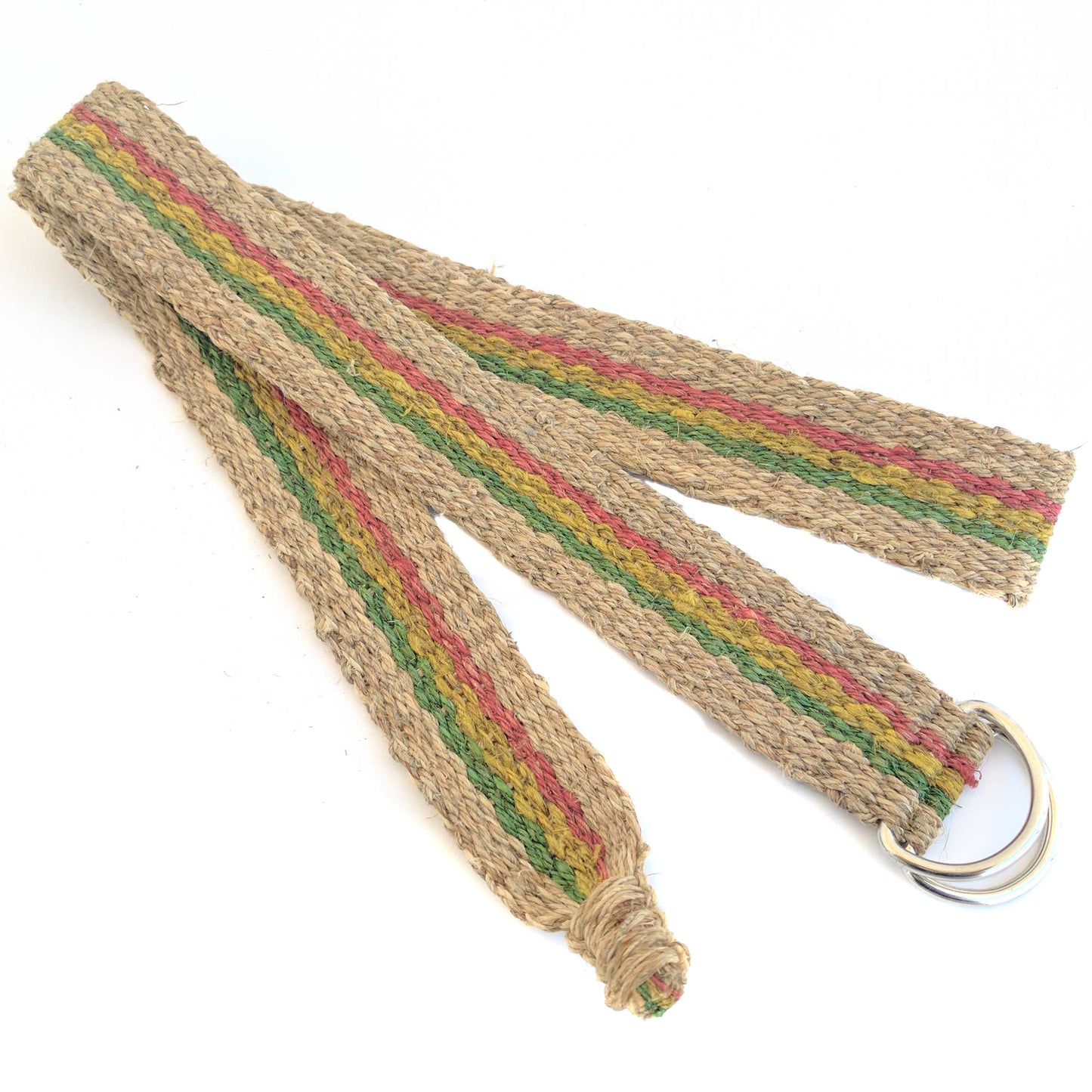 Hemp Belt rasta pattern