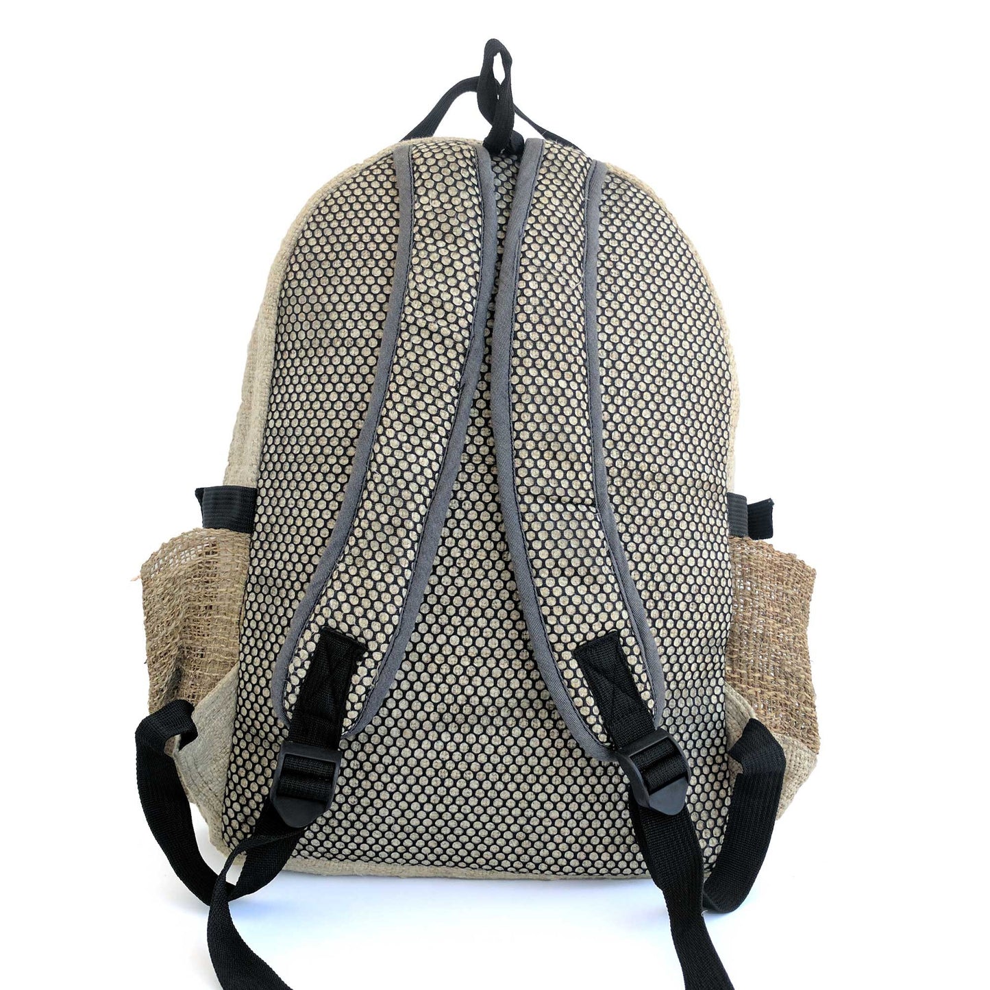 Hemp backpack made from 100% pure hand-woven Hemp rear view