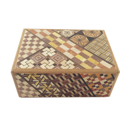 Yosegi Puzzle Box 4 Steps