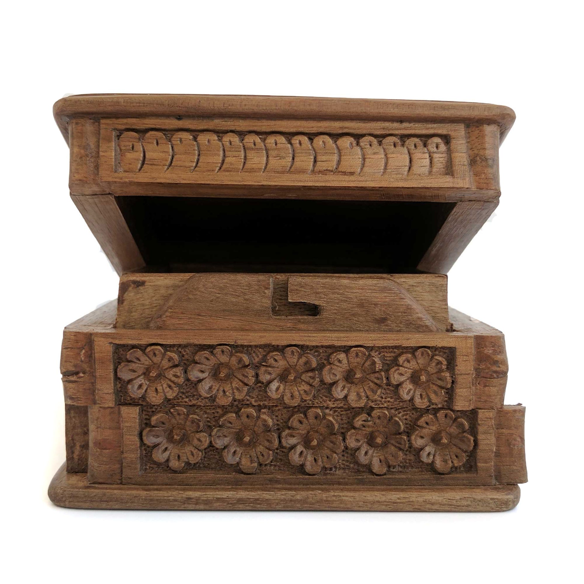 Wooden Secret Box made from Walnut Wood