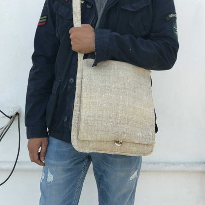 HEMP Messenger Bag made from 100% natural, organic and eco-friendly handwoven HEMP