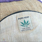 Hemp backpack made from 100% pure hand-woven HEMP and natural vegetable dye fabric view