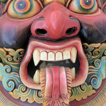 Guardian Bhairav Wooden Wall Mask big size