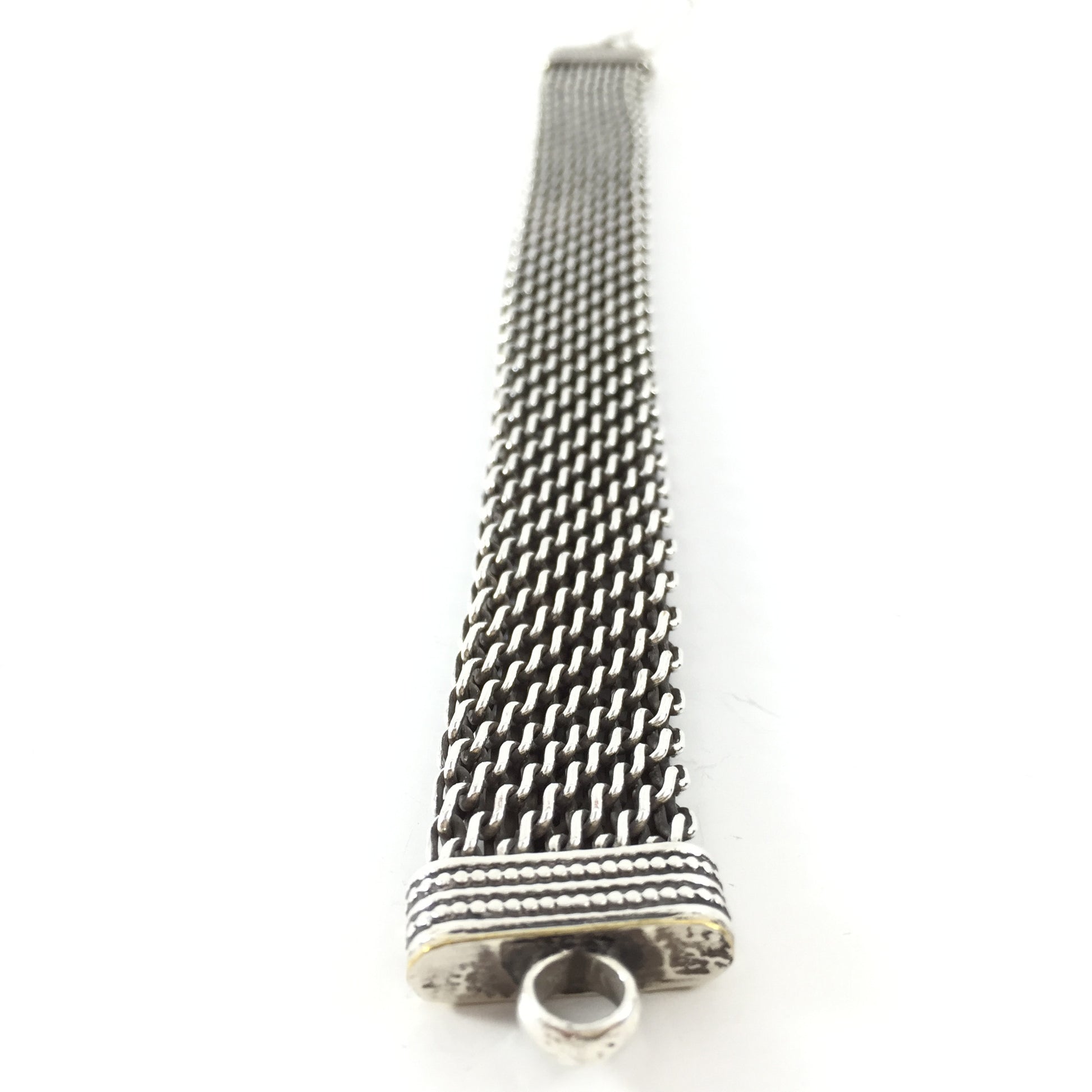 Sterling Silver Bracelet Mesh Pattern