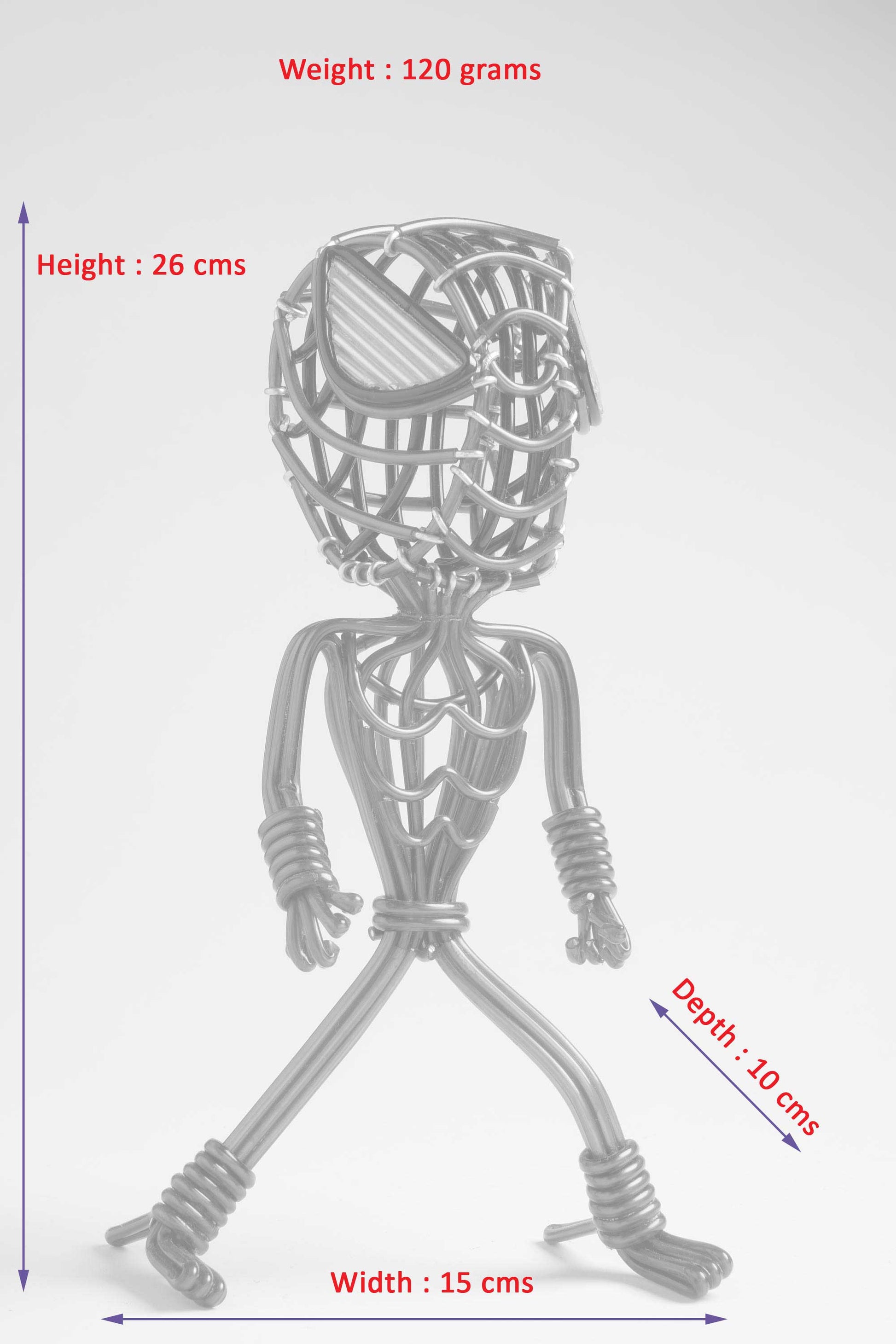 hand-crafted Wire-art Spiderman