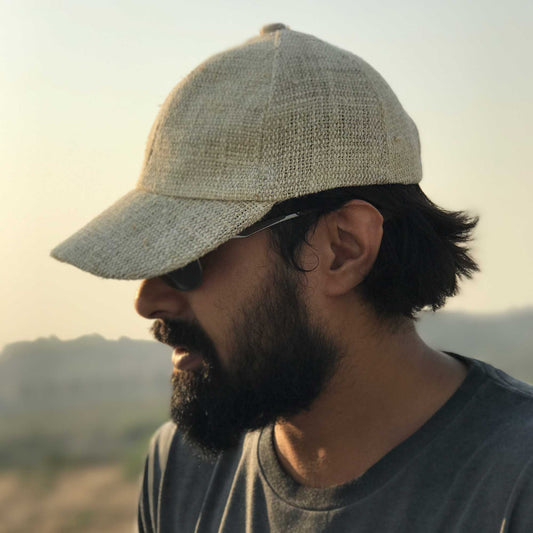 Hemp cap made from 100% pure hand-woven hemp