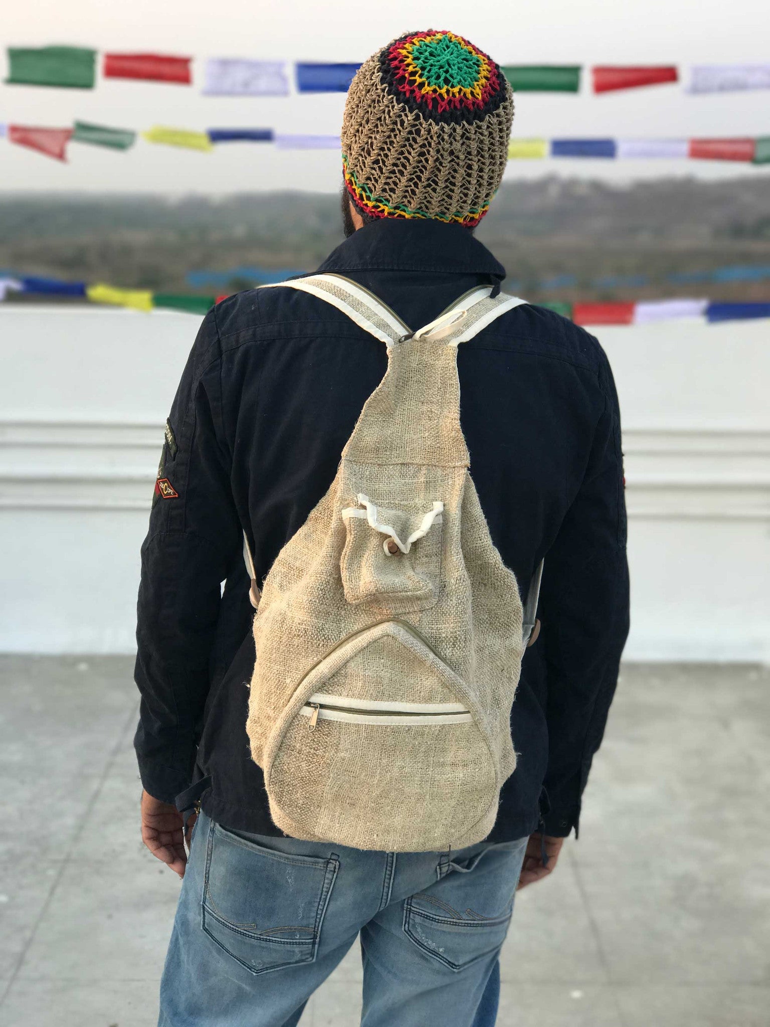 HEMP Magic Travel Bag made from 100% natural, organic and eco-friendly handwoven HEMP