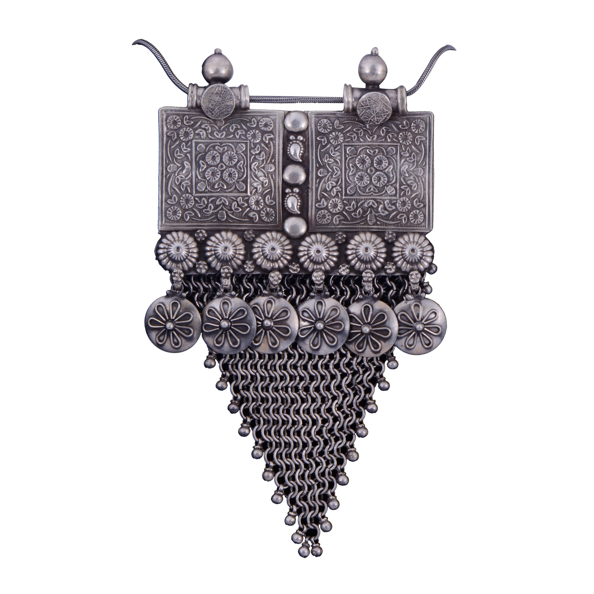 Silver Neckpiece Antique Design