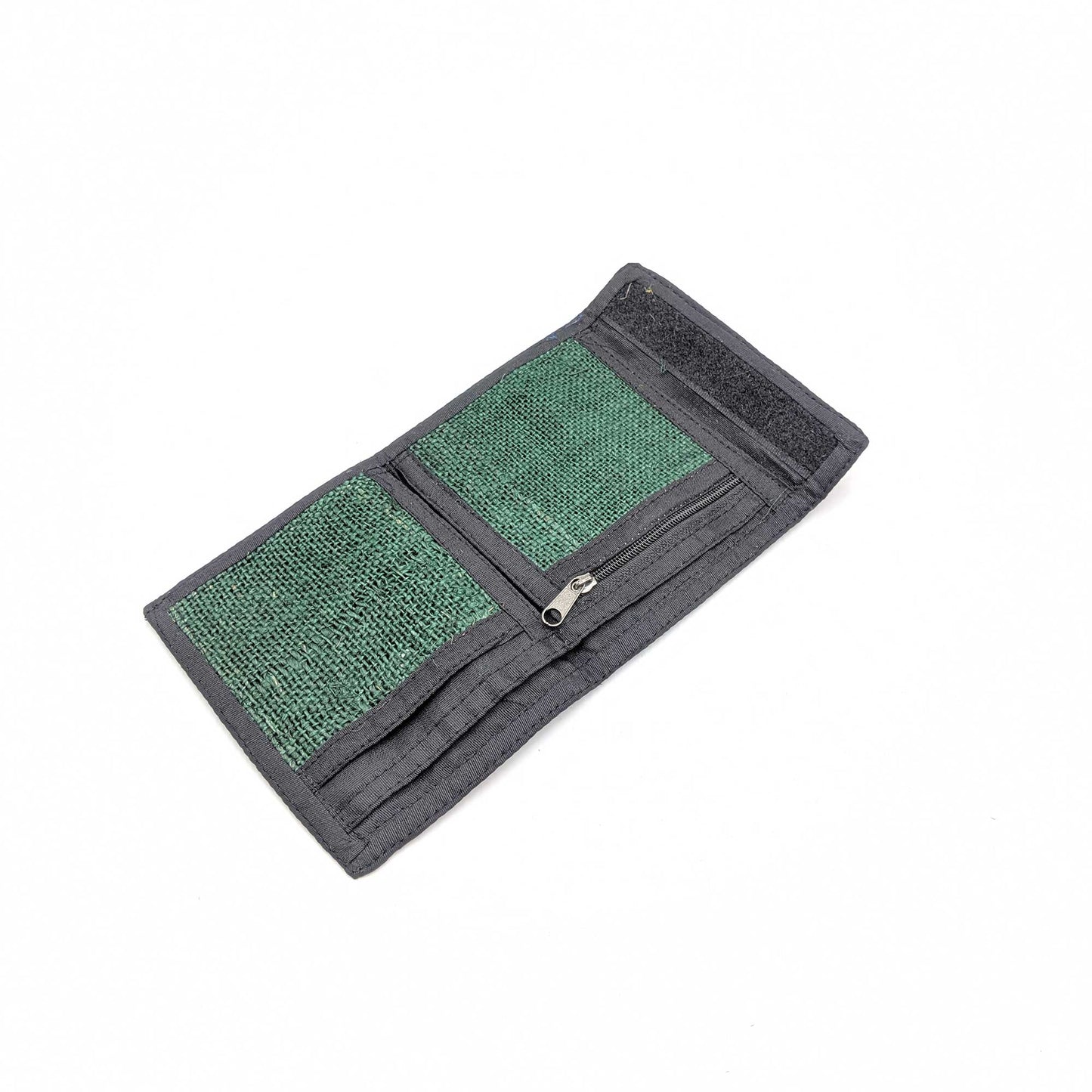 Organic and eco-friendly 2 fold wallet in green color