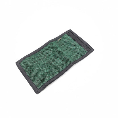 Organic and eco-friendly 2 fold wallet in green color