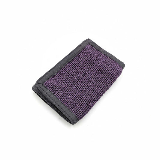 wallet made from 100% pure hemp with purple vegetable dye