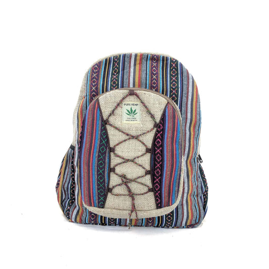 Pure Hemp Backpack Crisscross