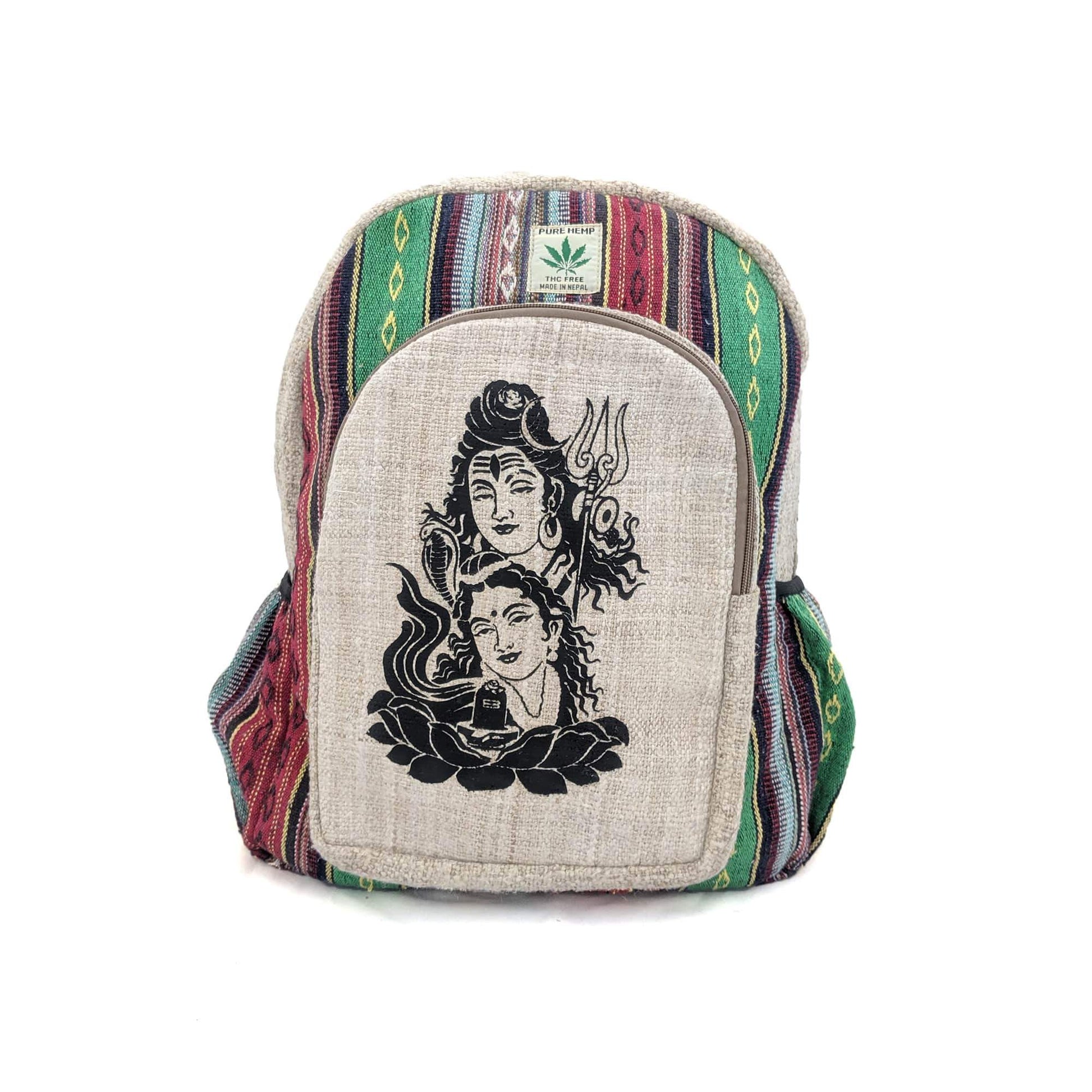 Pure Hemp Backpack Shiva Parvati