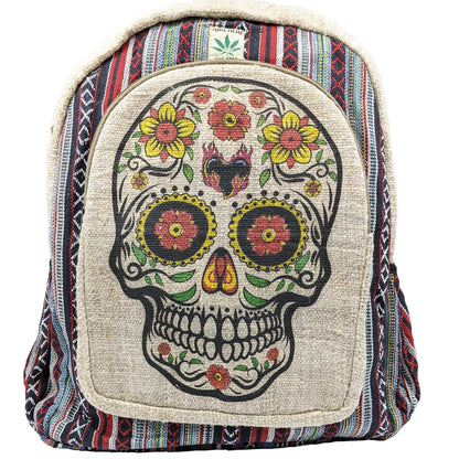 Hemp Backpack Skull