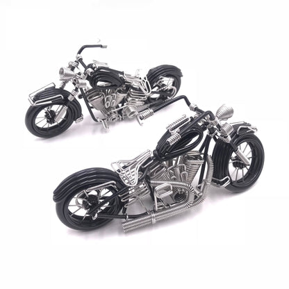 Miniature Wire Art Vintage Motorcycle hand-crafted from aluminium wire