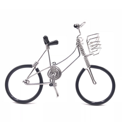 Miniature Wire Art Bicycle C hand-crafted from aluminium wire