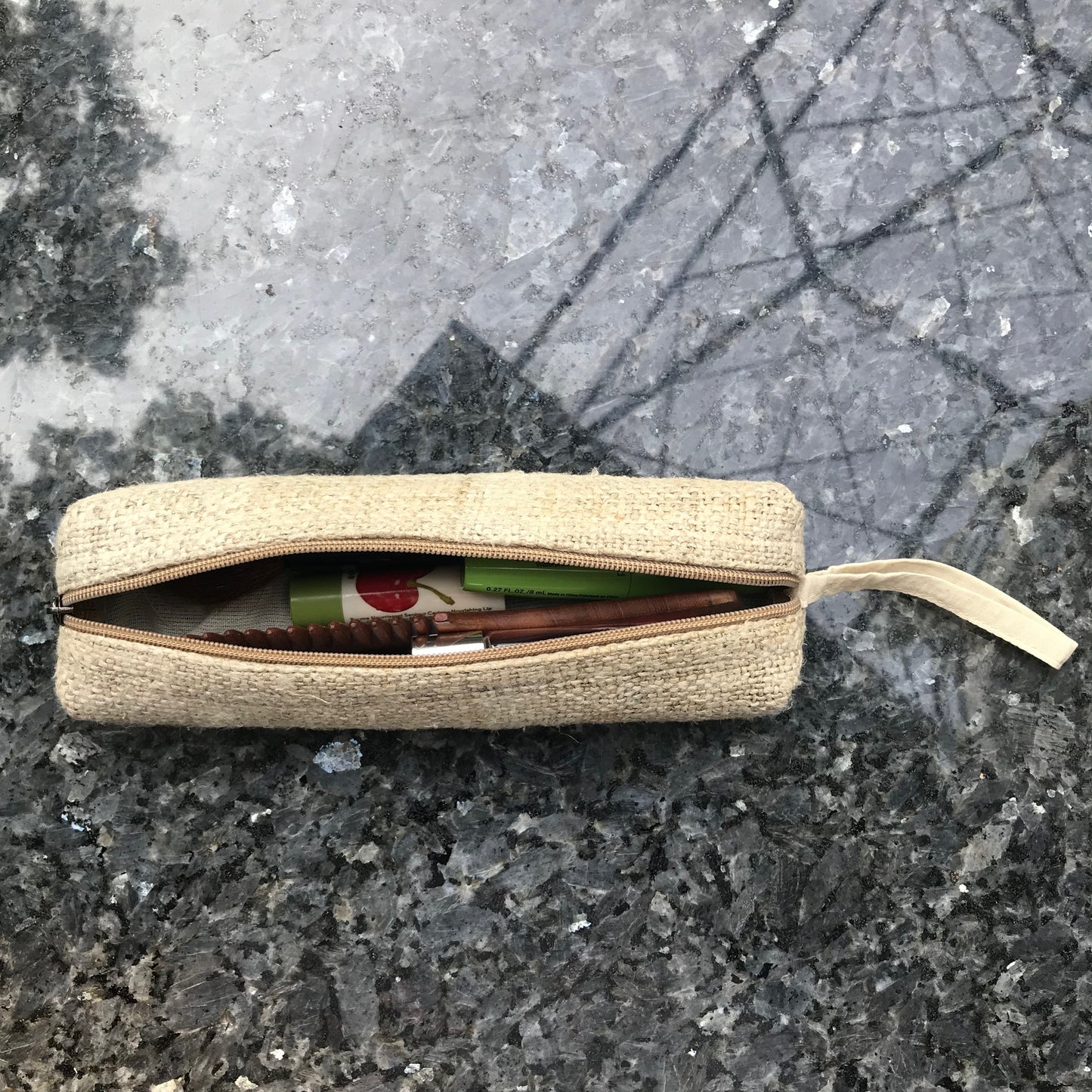 Pure Hemp Long Case made from 100% pure HEMP with men travel accessories
