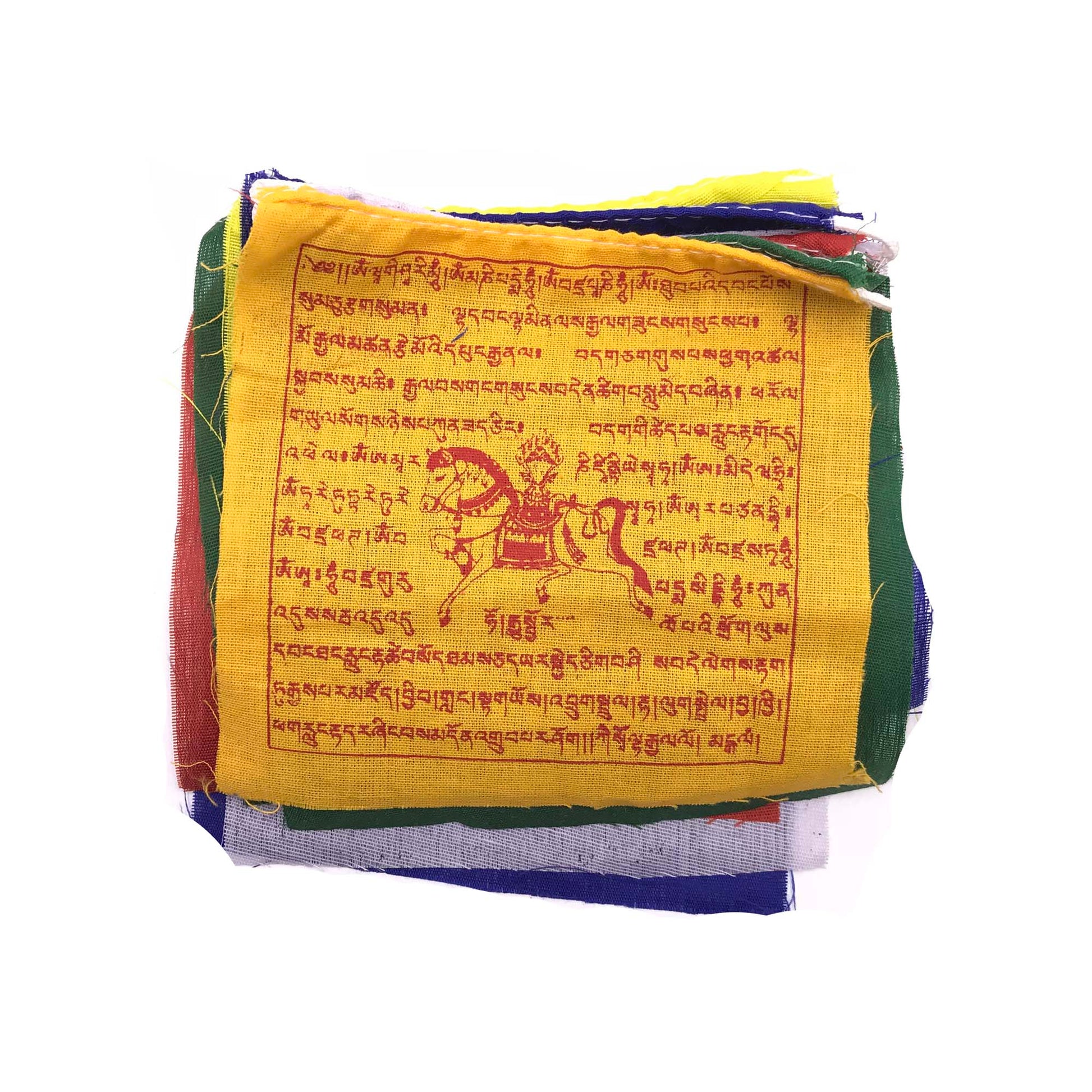 Buddhist Tibetan Prayer Flag Small 130cms roll open