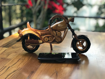 Cruiser bike hand-crafted from wood