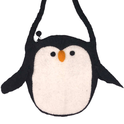 Penguin Felt Sling Bag L