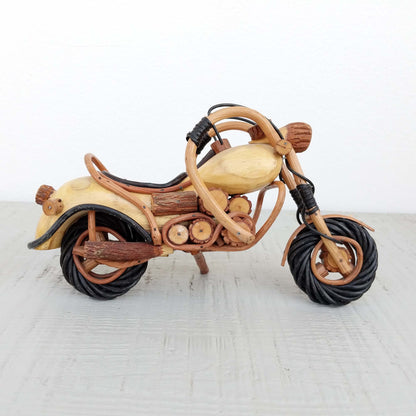 Cruiser bike hand-crafted from wood