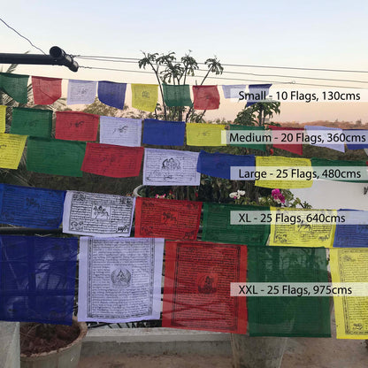 Buddhist Tibetan Prayer Flag Large 480cms comparison