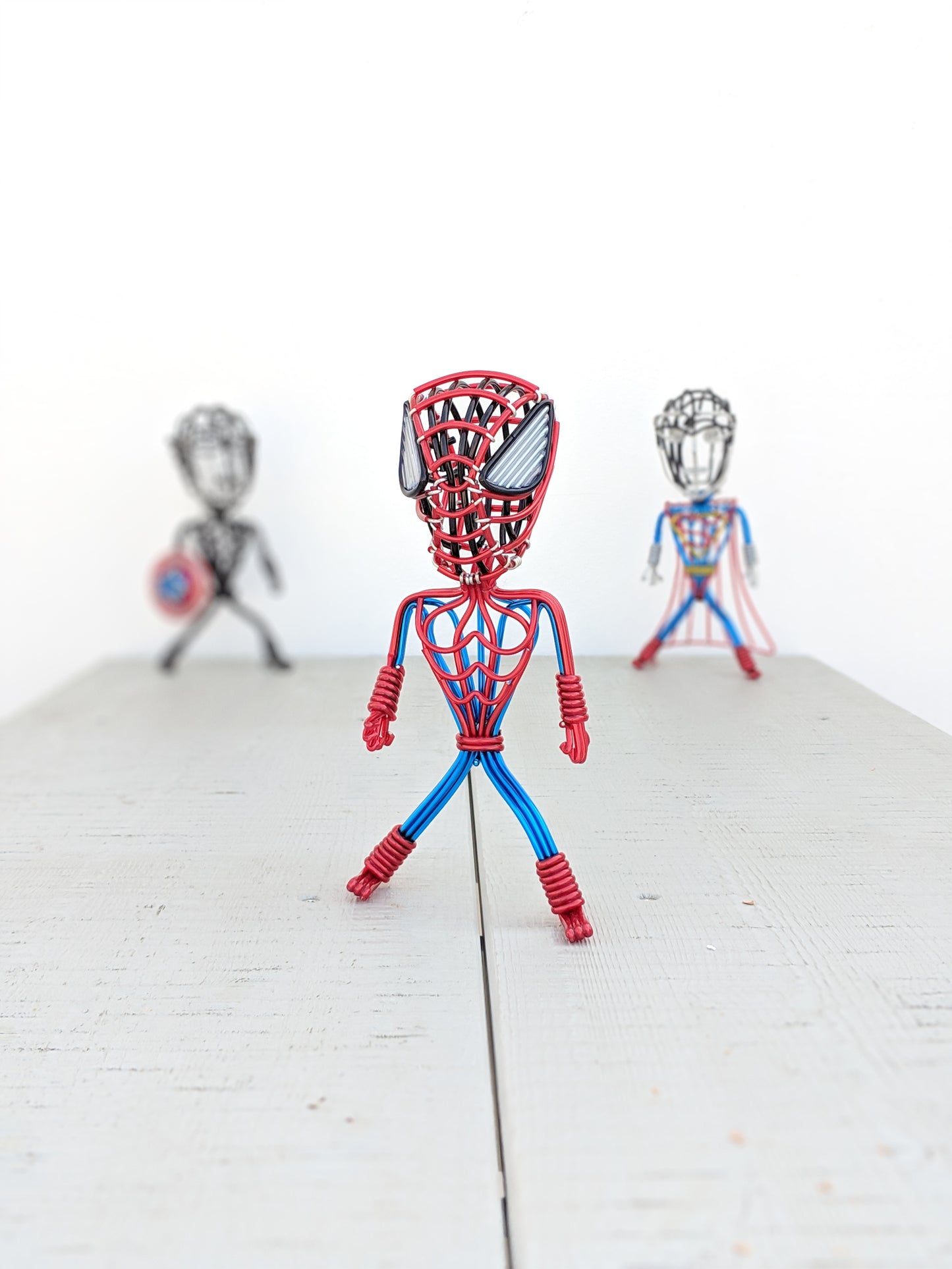 hand-crafted Wire-art Spiderman