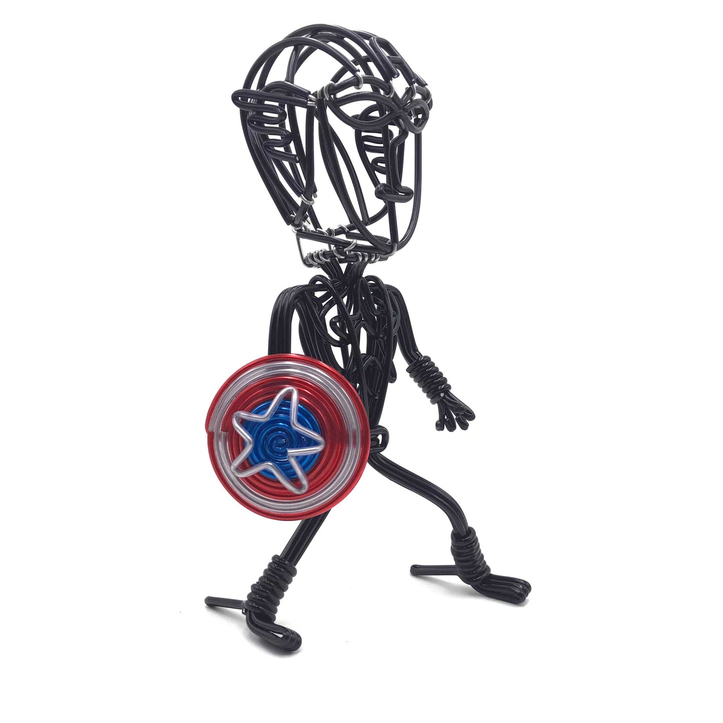 hand-crafted Wire-art Captain america