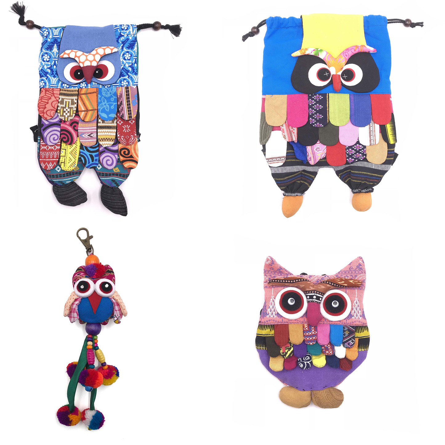 owl backpack owl mini purse owl keychain combo